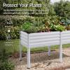 image:imageBest Choice Products 48x24x30in Galvanized Raised Garden Bed Metal Elevated Planter Box Vegetable Garden for Backyard Patio Balcony 100 Non Toxic Materials  Dark Brown Wood GrainMoonlight Gray