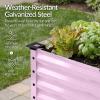 image:imageBest Choice Products 48x24x30in Galvanized Raised Garden Bed Metal Elevated Planter Box Vegetable Garden for Backyard Patio Balcony 100 Non Toxic Materials  Dark Brown Wood GrainPink