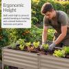 image:imageBest Choice Products 48x24x30in Galvanized Raised Garden Bed Metal Elevated Planter Box Vegetable Garden for Backyard Patio Balcony 100 Non Toxic Materials  Dark Brown Wood GrainTaupe