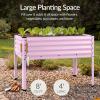 image:imageBest Choice Products 48x24x30in Galvanized Raised Garden Bed Metal Elevated Planter Box Vegetable Garden for Backyard Patio Balcony 100 Non Toxic Materials  Dark Brown Wood GrainPink