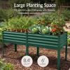 image:imageBest Choice Products 48x24x30in Galvanized Raised Garden Bed Metal Elevated Planter Box Vegetable Garden for Backyard Patio Balcony 100 Non Toxic Materials  Dark Brown Wood GrainDark Green