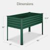 image:imageBest Choice Products 48x24x30in Galvanized Raised Garden Bed Metal Elevated Planter Box Vegetable Garden for Backyard Patio Balcony 100 Non Toxic Materials  Dark Brown Wood GrainDark Green