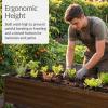 image:imageBest Choice Products 48x24x30in Galvanized Raised Garden Bed Metal Elevated Planter Box Vegetable Garden for Backyard Patio Balcony 100 Non Toxic Materials  Dark Brown Wood GrainDark Brown Wood Grain