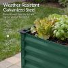 image:imageBest Choice Products 48x24x30in Galvanized Raised Garden Bed Metal Elevated Planter Box Vegetable Garden for Backyard Patio Balcony 100 Non Toxic Materials  Dark Brown Wood GrainDark Green