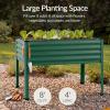 image:imageBest Choice Products 48x24x30in Galvanized Raised Garden Bed Metal Elevated Planter Box Vegetable Garden for Backyard Patio Balcony 100 Non Toxic Materials  Dark Brown Wood GrainDark Green