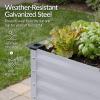 image:imageBest Choice Products 48x24x30in Galvanized Raised Garden Bed Metal Elevated Planter Box Vegetable Garden for Backyard Patio Balcony 100 Non Toxic Materials  Dark Brown Wood GrainMoonlight Gray
