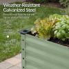 image:imageBest Choice Products 48x24x30in Galvanized Raised Garden Bed Metal Elevated Planter Box Vegetable Garden for Backyard Patio Balcony 100 Non Toxic Materials  Dark Brown Wood GrainSage Green