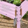 image:imageBest Choice Products 48x24x30in Galvanized Raised Garden Bed Metal Elevated Planter Box Vegetable Garden for Backyard Patio Balcony 100 Non Toxic Materials  Dark Brown Wood GrainPink