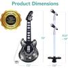 image:imageBest Choice Products 19in Kids Toy Guitar Pretend Play Musical Instrument Toy for Toddlers wMic Stand 8 Demo Songs Lights amp Sounds  PinkBlack