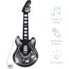 image:imageBest Choice Products 19in Kids Toy Guitar Pretend Play Musical Instrument Toy for Toddlers wMic Stand 8 Demo Songs Lights amp Sounds  PinkBlack