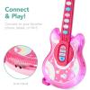 image:imageBest Choice Products 19in Kids Toy Guitar Pretend Play Musical Instrument Toy for Toddlers wMic Stand 8 Demo Songs Lights amp Sounds  PinkPink