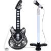 image:imageBest Choice Products 19in Kids Toy Guitar Pretend Play Musical Instrument Toy for Toddlers wMic Stand 8 Demo Songs Lights amp Sounds  PinkBlack