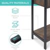 image:imageBest Choice Products 4Tier Bookshelf Tall Bookcase Wood Storage Cabinet for Living Room Bedroom Entryway Home Office wCabinet Enclosed Storage Shelf Space Metal Sturdy Frame  Dark WalnutDark Walnut