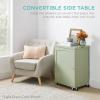 image:imageBest Choice Products Folding Sewing Table Multipurpose Craft Station amp Side Desk with Compact Design Wheels Shelves Storage Trays Pegs Magnetic Doors Metal Doorknobs  WalnutCreamEspresso