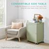 image:imageBest Choice Products Folding Sewing Table Multipurpose Craft Station amp Side Desk with Compact Design Wheels Shelves Storage Trays Pegs Magnetic Doors Metal Doorknobs  WalnutCreamWalnut  Cream