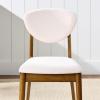 image:imageBest Choice Products Wooden Dining Chairs Wood MidCentury Modern Upholstered Side Chairs Farmhouse Cushioned Dining Chairs Set of 4 for Dining Room  WalnutCream