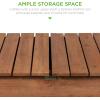 image:imageBest Choice Products Mobile Garden Potting Bench Outdoor Wood Workstation Table wSliding Tabletop 4 Locking Wheels Food Grade Dry Sink Storage Shelves  Sage GreenBrown