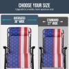 image:imageBest Choice Products Set of 2 Adjustable Steel Mesh Zero Gravity Lounge Chair Recliners wPillows and Cup Holder Trays  MarigoldWhiteAmerican Flag