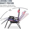 image:imageBest Choice Products Set of 2 Adjustable Steel Mesh Zero Gravity Lounge Chair Recliners wPillows and Cup Holder Trays  MarigoldWhiteAmerican Flag