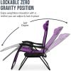 image:imageBest Choice Products Set of 2 Adjustable Steel Mesh Zero Gravity Lounge Chair Recliners wPillows and Cup Holder Trays  MarigoldWhiteAmethyst Purple