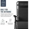 image:imageBest Choice Products Set of 2 Adjustable Steel Mesh Zero Gravity Lounge Chair Recliners wPillows and Cup Holder Trays  MarigoldWhiteBlack