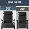 image:imageBest Choice Products Set of 2 Adjustable Steel Mesh Zero Gravity Lounge Chair Recliners wPillows and Cup Holder Trays  MarigoldWhiteBlack
