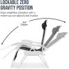 image:imageBest Choice Products Set of 2 Adjustable Steel Mesh Zero Gravity Lounge Chair Recliners wPillows and Cup Holder Trays  MarigoldWhiteBlackWhite