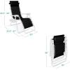 image:imageBest Choice Products Set of 2 Adjustable Steel Mesh Zero Gravity Lounge Chair Recliners wPillows and Cup Holder Trays  MarigoldWhiteBlackWhite
