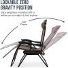 image:imageBest Choice Products Set of 2 Adjustable Steel Mesh Zero Gravity Lounge Chair Recliners wPillows and Cup Holder Trays  MarigoldWhiteBrown
