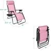 image:imageBest Choice Products Set of 2 Adjustable Steel Mesh Zero Gravity Lounge Chair Recliners wPillows and Cup Holder Trays  MarigoldWhiteBubblegum Pink