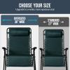 image:imageBest Choice Products Set of 2 Adjustable Steel Mesh Zero Gravity Lounge Chair Recliners wPillows and Cup Holder Trays  MarigoldWhiteForest Green