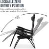 image:imageBest Choice Products Set of 2 Adjustable Steel Mesh Zero Gravity Lounge Chair Recliners wPillows and Cup Holder Trays  MarigoldWhiteGrey