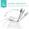 image:imageBest Choice Products Set of 2 Adjustable Steel Mesh Zero Gravity Lounge Chair Recliners wPillows and Cup Holder Trays  MarigoldWhiteIce GrayWhite