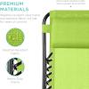 image:imageBest Choice Products Set of 2 Adjustable Steel Mesh Zero Gravity Lounge Chair Recliners wPillows and Cup Holder Trays  MarigoldWhiteLime Green