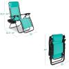 image:imageBest Choice Products Set of 2 Adjustable Steel Mesh Zero Gravity Lounge Chair Recliners wPillows and Cup Holder Trays  MarigoldWhiteMint