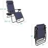 image:imageBest Choice Products Set of 2 Adjustable Steel Mesh Zero Gravity Lounge Chair Recliners wPillows and Cup Holder Trays  MarigoldWhiteNavy Blue