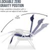 image:imageBest Choice Products Set of 2 Adjustable Steel Mesh Zero Gravity Lounge Chair Recliners wPillows and Cup Holder Trays  MarigoldWhiteNavyWhite