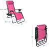 image:imageBest Choice Products Set of 2 Adjustable Steel Mesh Zero Gravity Lounge Chair Recliners wPillows and Cup Holder Trays  MarigoldWhitePink