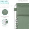 image:imageBest Choice Products Set of 2 Adjustable Steel Mesh Zero Gravity Lounge Chair Recliners wPillows and Cup Holder Trays  MarigoldWhiteSage GreenWhite