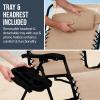 image:imageBest Choice Products Set of 2 Adjustable Steel Mesh Zero Gravity Lounge Chair Recliners wPillows and Cup Holder Trays  MarigoldWhiteSand