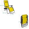 image:imageBest Choice Products Set of 2 Adjustable Steel Mesh Zero Gravity Lounge Chair Recliners wPillows and Cup Holder Trays  MarigoldWhiteSunflower Yellow