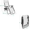 image:imageBest Choice Products Set of 2 Adjustable Steel Mesh Zero Gravity Lounge Chair Recliners wPillows and Cup Holder Trays  MarigoldWhiteWhite