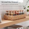 image:imageBest Choice Products 5Piece Flatware Organizer Set Woven Modular Silverware amp Utensil Drawer Organizer Trays Drawer Divider Storage Containers for Kitchen Bathroom amp Office Utensils  ChestnutNatural