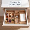 image:imageBest Choice Products 5Piece Flatware Organizer Set Woven Modular Silverware amp Utensil Drawer Organizer Trays Drawer Divider Storage Containers for Kitchen Bathroom amp Office Utensils  ChestnutNatural