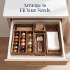 image:imageBest Choice Products 5Piece Flatware Organizer Set Woven Modular Silverware amp Utensil Drawer Organizer Trays Drawer Divider Storage Containers for Kitchen Bathroom amp Office Utensils  ChestnutChestnut