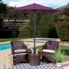 image:imageBest Choice Products 75ft HeavyDuty Round Outdoor Market Table Patio Umbrella wSteel Pole Push Button Tilt Easy Crank Lift  RedAmethyst Purple