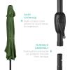 image:imageBest Choice Products 75ft HeavyDuty Round Outdoor Market Table Patio Umbrella wSteel Pole Push Button Tilt Easy Crank Lift  RedFern
