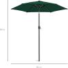 image:imageBest Choice Products 75ft HeavyDuty Round Outdoor Market Table Patio Umbrella wSteel Pole Push Button Tilt Easy Crank Lift  RedGreen