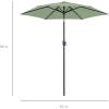 image:imageBest Choice Products 75ft HeavyDuty Round Outdoor Market Table Patio Umbrella wSteel Pole Push Button Tilt Easy Crank Lift  RedSage Green