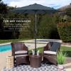 image:imageBest Choice Products 75ft HeavyDuty Round Outdoor Market Table Patio Umbrella wSteel Pole Push Button Tilt Easy Crank Lift  RedSlate Blue